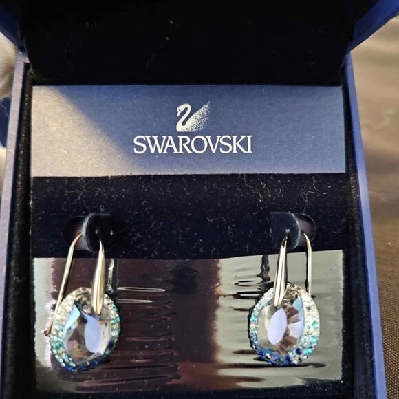 Swarovski Hyacinth Earrings - Picture 2 of 4